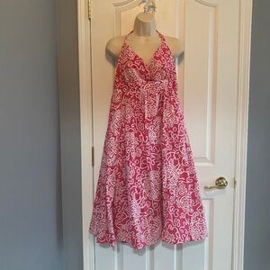 BUY 2 ITEMS & GET 1 FREE - Joe Fresh Cotton Pink & White Sundress Sz XL